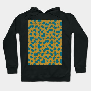 Ochre and blue tiles Hoodie